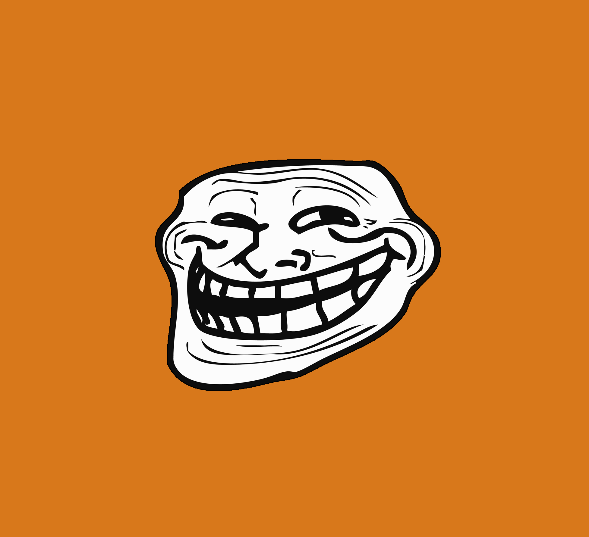 Orange Troll Face